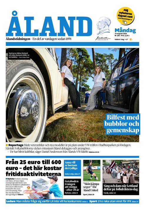 Ålandstidningen 10.8.2026