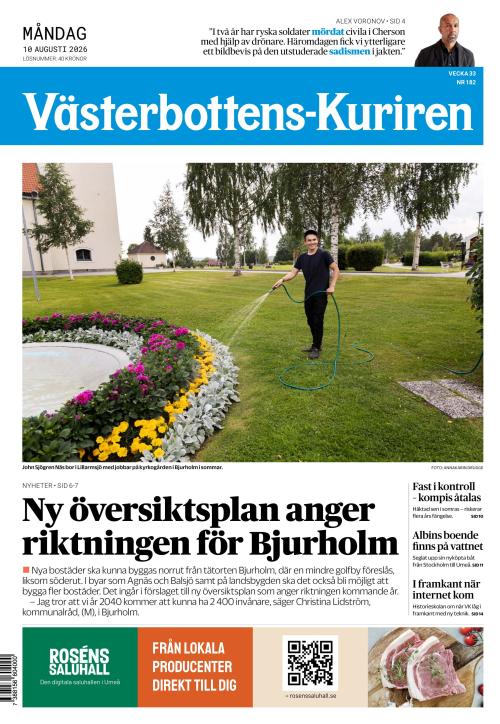 Västerbottens-Kuriren (SE) 10.8.2026