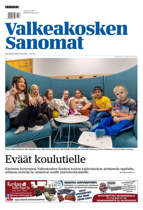 Valkeakosken Sanomat 10.8.2026