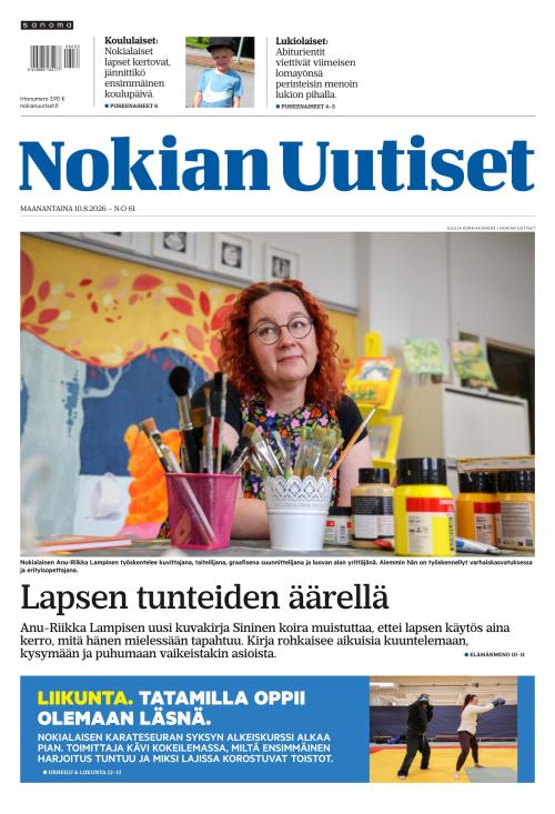 Nokian Uutiset 10.8.2026