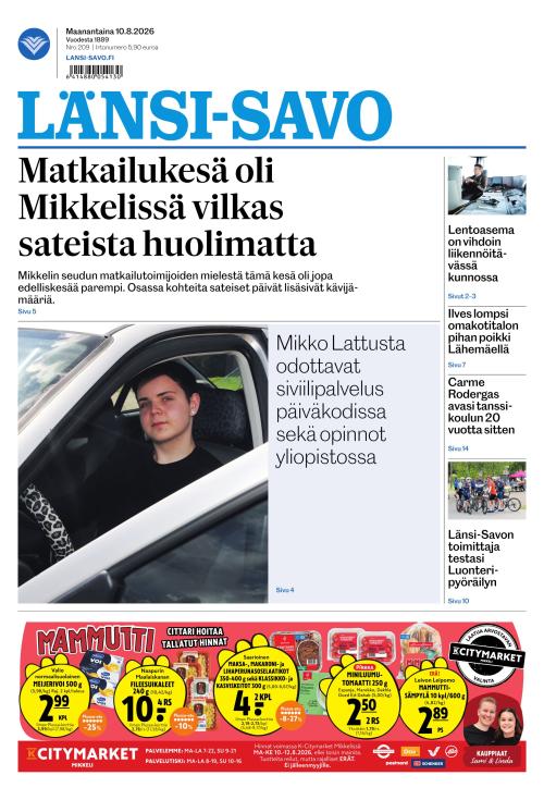 Länsi-Savo 10.8.2026