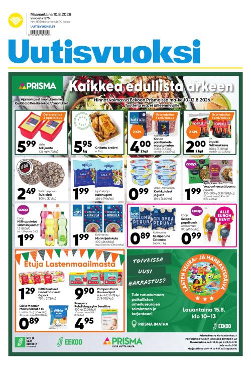 Uutisvuoksi 10.8.2026