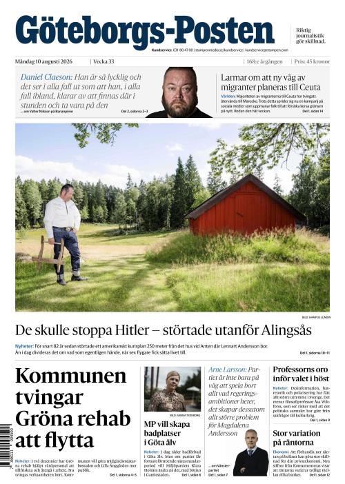Göteborgs-Posten 10.8.2026