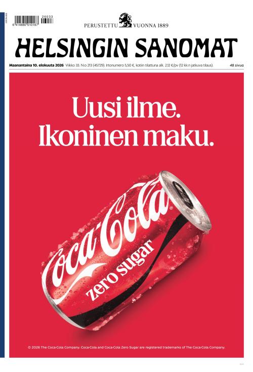 Helsingin Sanomat 10.8.2026