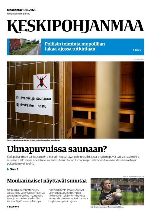 Keskipohjanmaa 10.8.2026