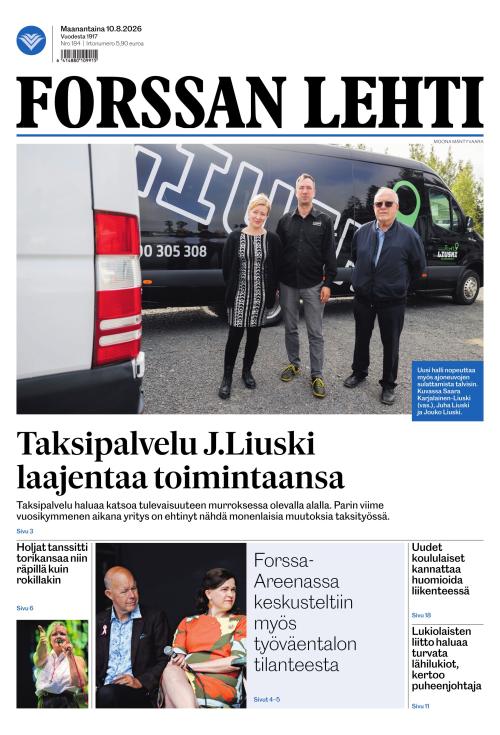 Forssan Lehti 10.8.2026