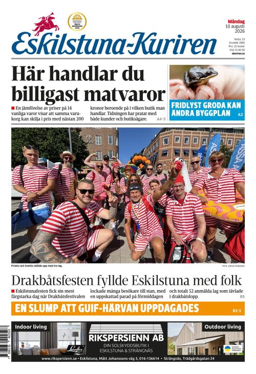 Eskilstuna-Kuriren 10.8.2026