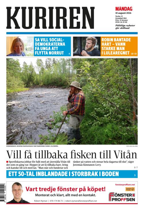 Norrbottens-kuriren 10.8.2026