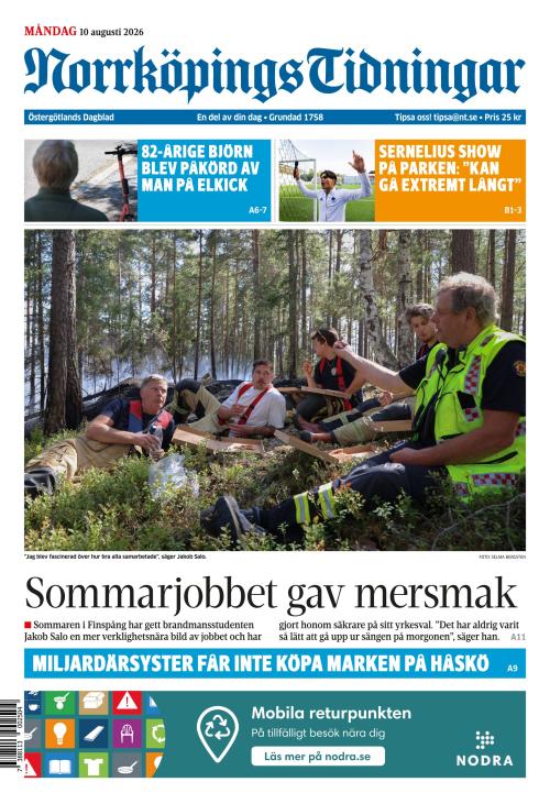 Norrköpings Tidningar 10.8.2026