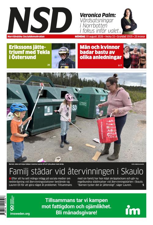 Norrländska Socialdemokraten 10.8.2026