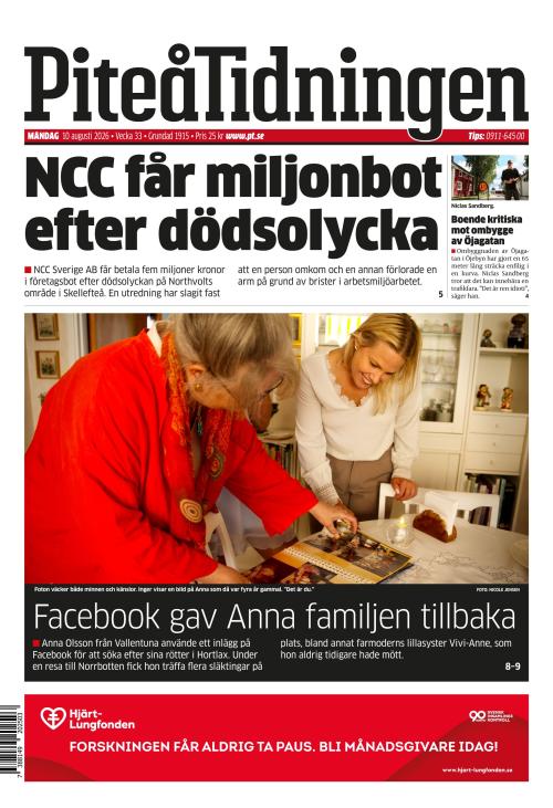 Piteå-Tidningen 10.8.2026