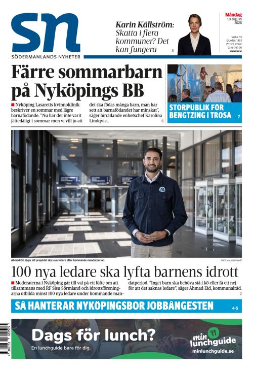 Södermanlands Nyheter 10.8.2026