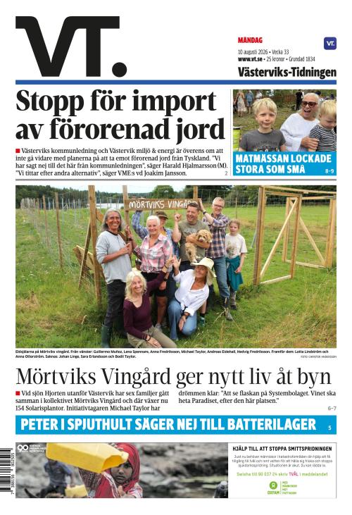 Västerviks-Tidningen 10.8.2026