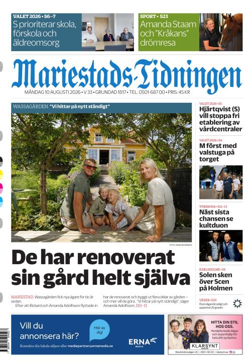 Mariestads-Tidningen 10.8.2026