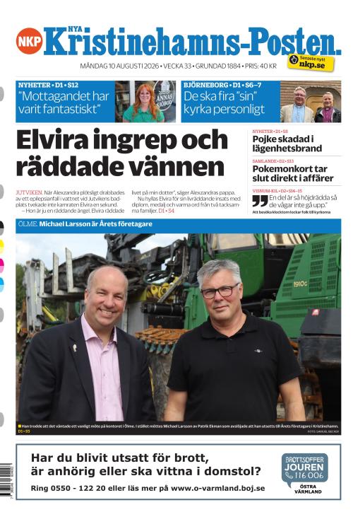 Nya Kristinehamns-Posten 10.8.2026
