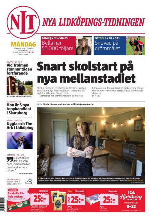 Nya Lidköpings-Tidningen 10.8.2026