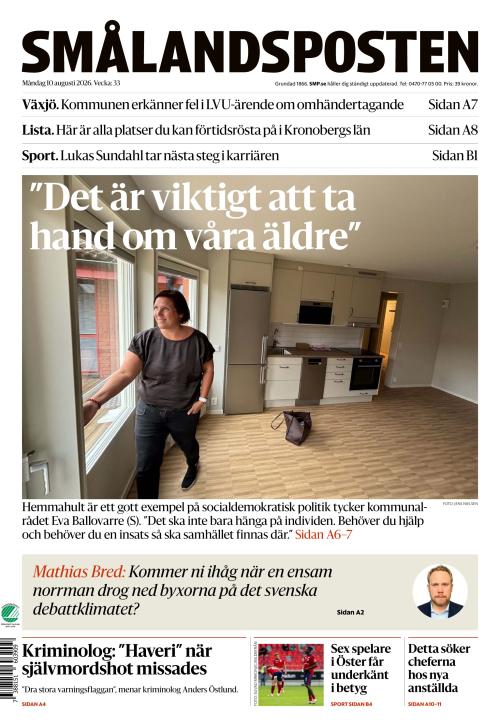 Smålandsposten 10.8.2026