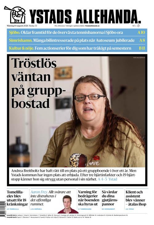 Ystads Allehanda 10.8.2026