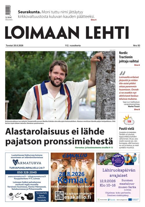 Loimaan Lehti 20.8.2026
