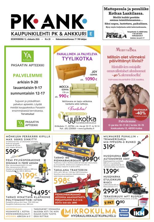 Kaupunkilehti Ankkuri 12.8.2026