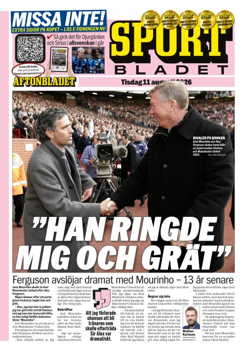 Aftonbladet Sportbladet 11.8.2026