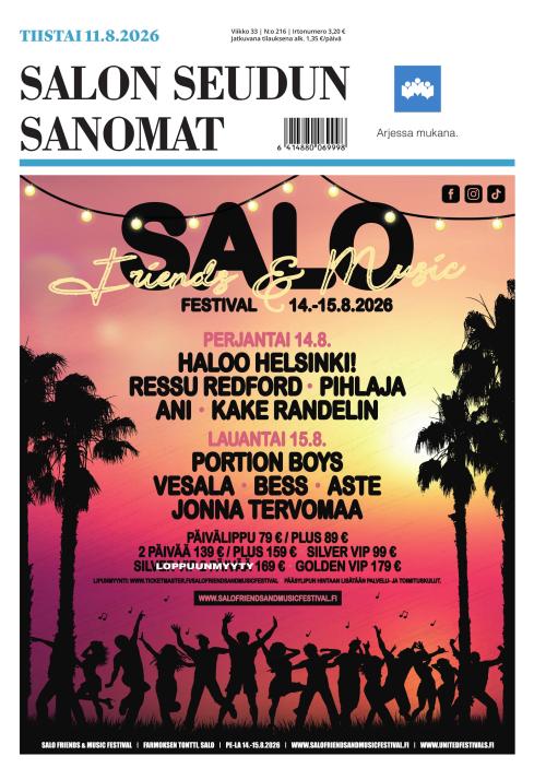 Salon Seudun Sanomat 11.8.2026