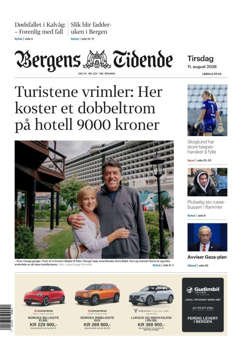 Bergens Tidende 11.8.2026
