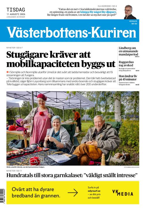 Västerbottens-Kuriren (SE) 11.8.2026