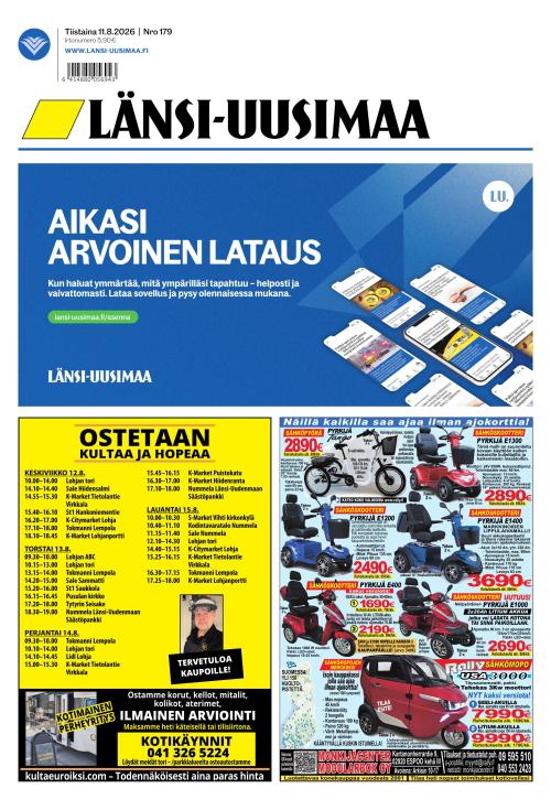 Länsi-Uusimaa 11.8.2026