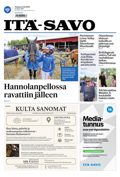 Itä-Savo 11.8.2026