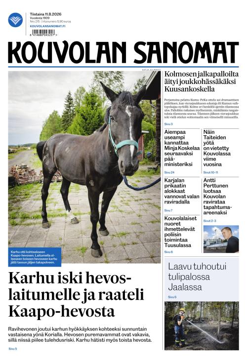 Kouvolan Sanomat 11.8.2026