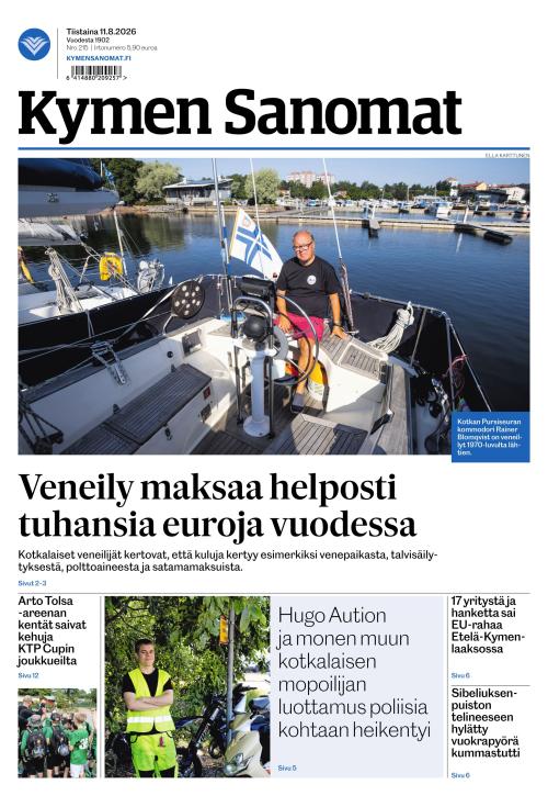 Kymen Sanomat 11.8.2026