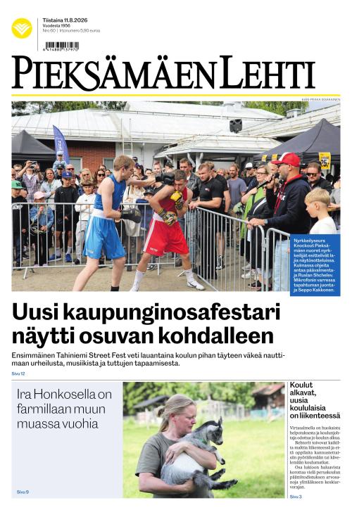 Pieksämäen lehti 11.8.2026