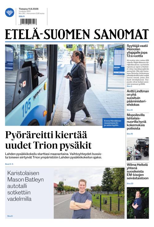 Etelä-Suomen Sanomat 11.8.2026