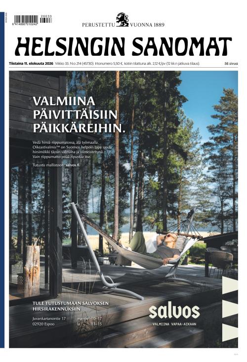 Helsingin Sanomat 11.8.2026