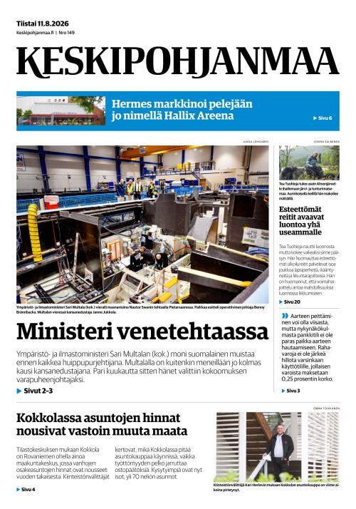 Keskipohjanmaa 11.8.2026