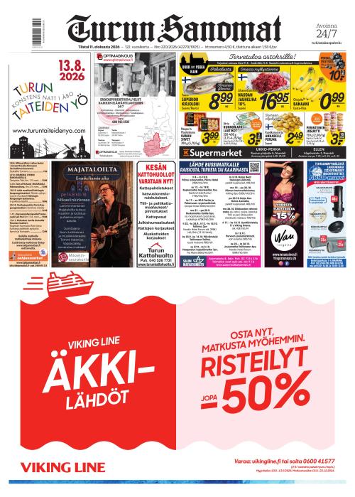 Turun Sanomat 11.8.2026