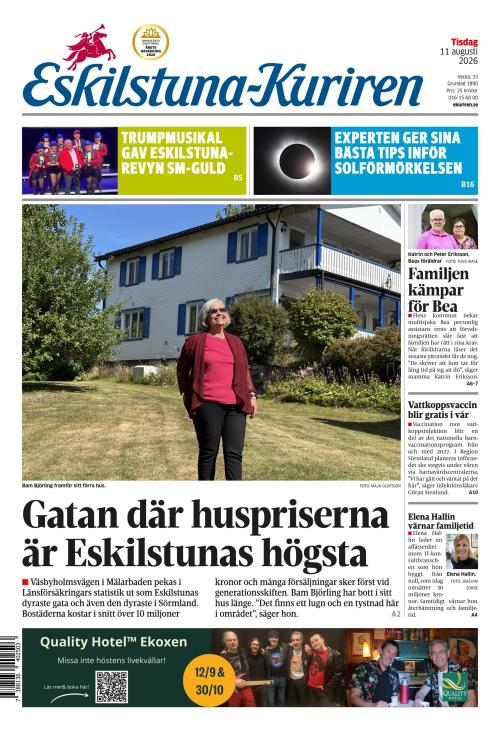 Eskilstuna-Kuriren 11.8.2026