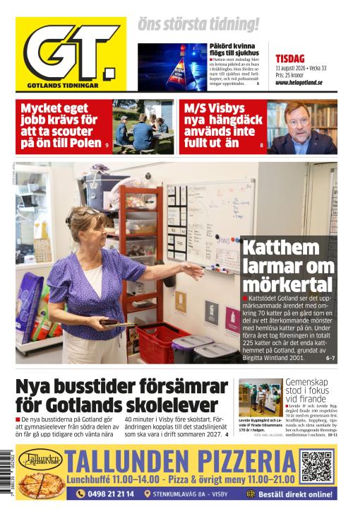 Gotlands Tidningar 11.8.2026