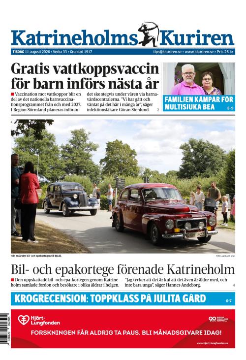 Katrineholms-Kuriren 11.8.2026