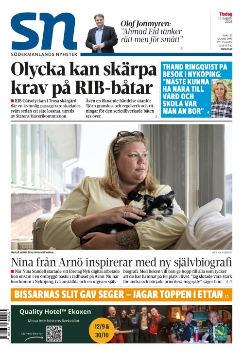 Södermanlands Nyheter 11.8.2026