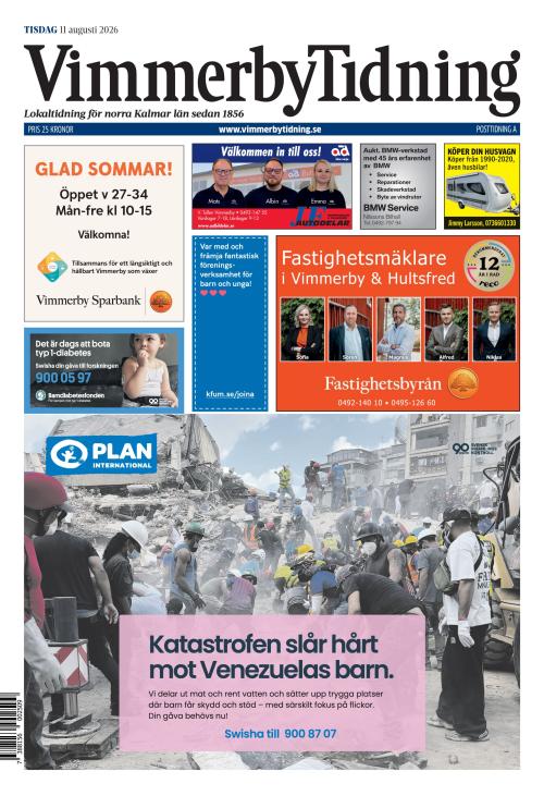 Vimmerby Tidning / Kinda-Posten 11.8.2026