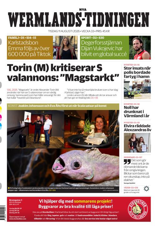 Nya Wermlands-Tidningen 11.8.2026