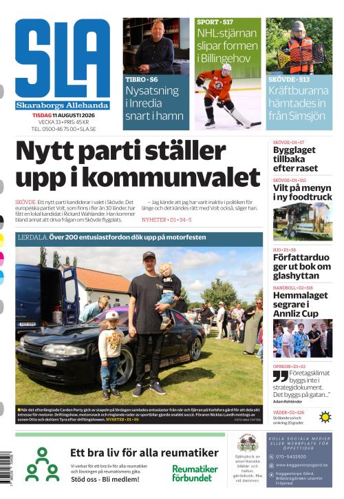 Skaraborgs Allehanda 11.8.2026