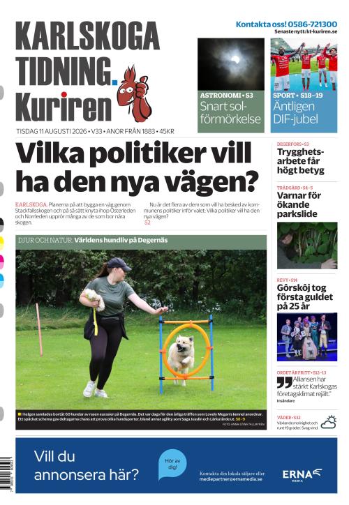 Karlskoga Tidning-Kuriren 11.8.2026