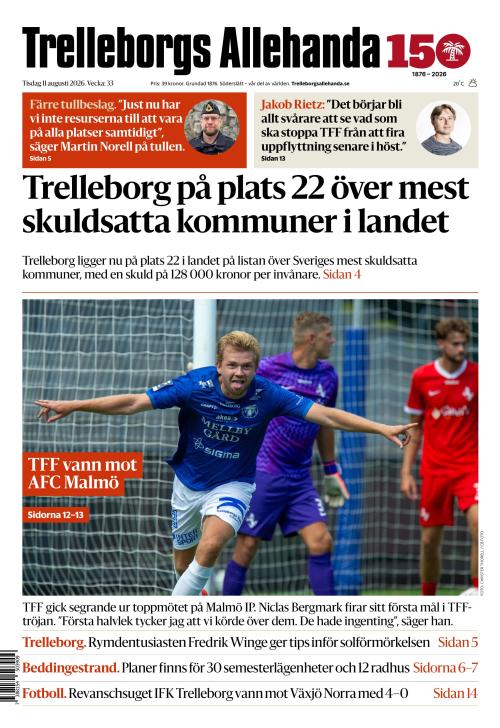 Trelleborgs Allehanda 11.8.2026