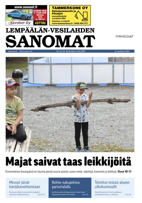 Lempäälän-Vesilahden Sanomat 12.8.2026