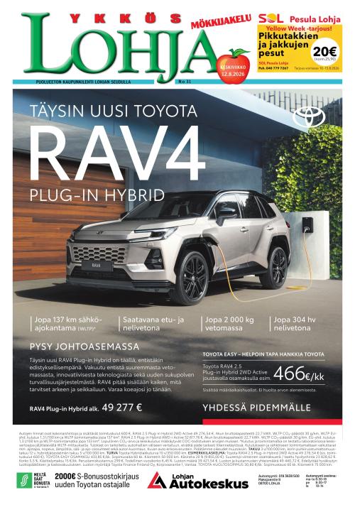 Kaupunkilehti Ykkös-Lohja 33/2026