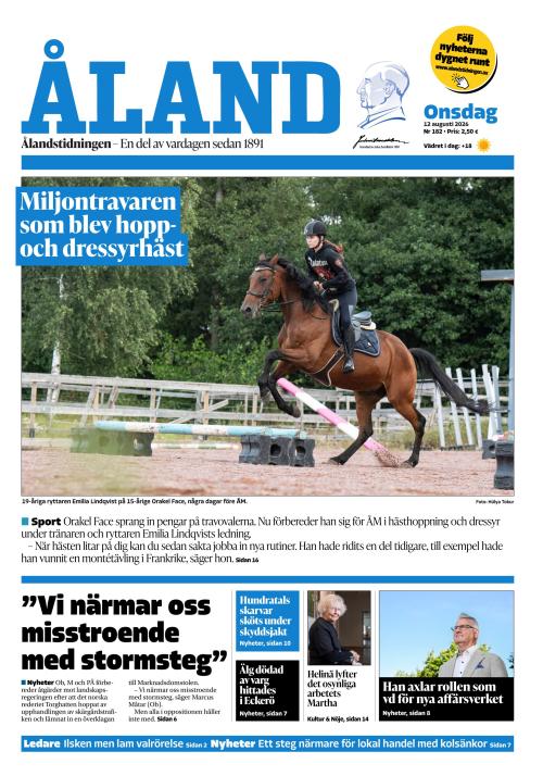 Ålandstidningen 12.8.2026