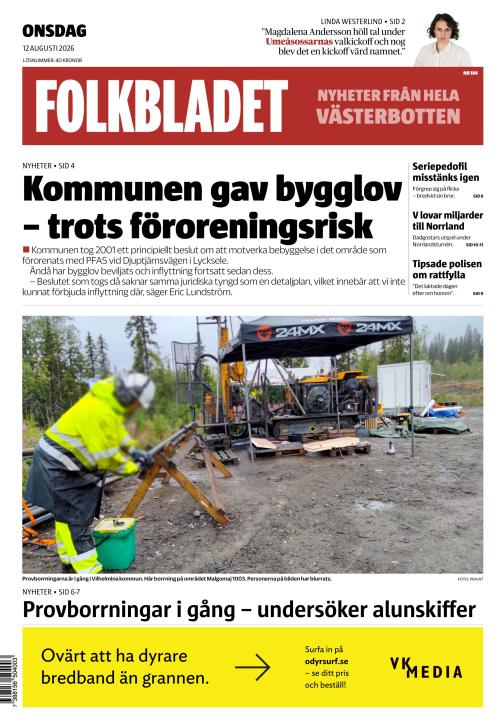 Folkbladet (Västerbotten) (SE) 12.8.2026